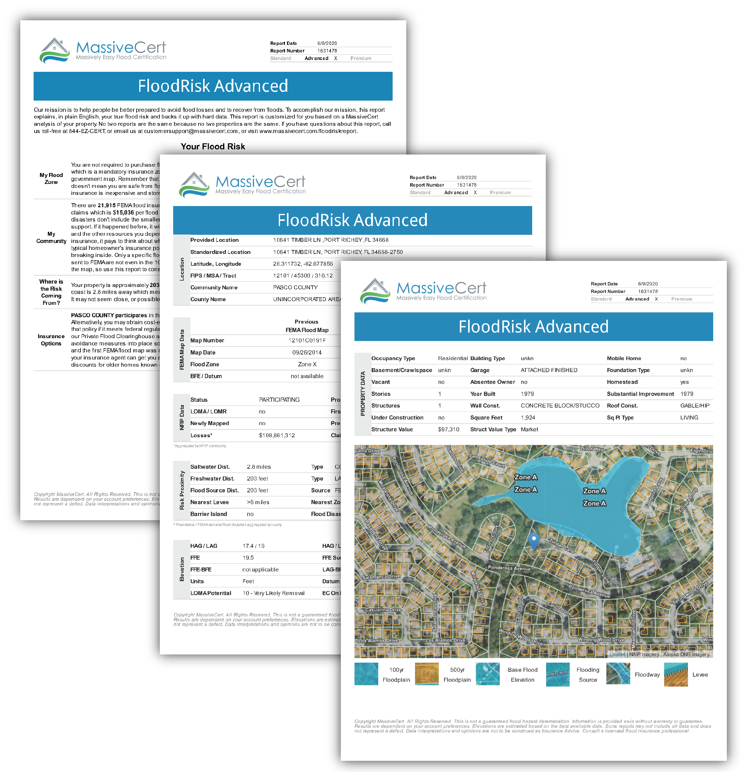 Flood Risk Advanced example report